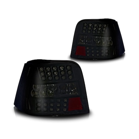 Winjet Led Tail Lights - Black / Smoke CTWJ-0114-BS